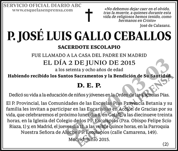 José Luis Gallo Ceballos